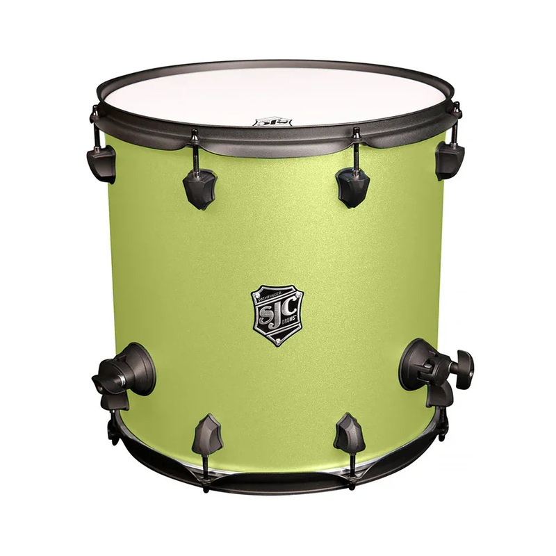 SJC Drums PFFT1414FBSLWBJ Pathfinder Series Floor Tom (Sublime Lime Black) – 14″ x 14″