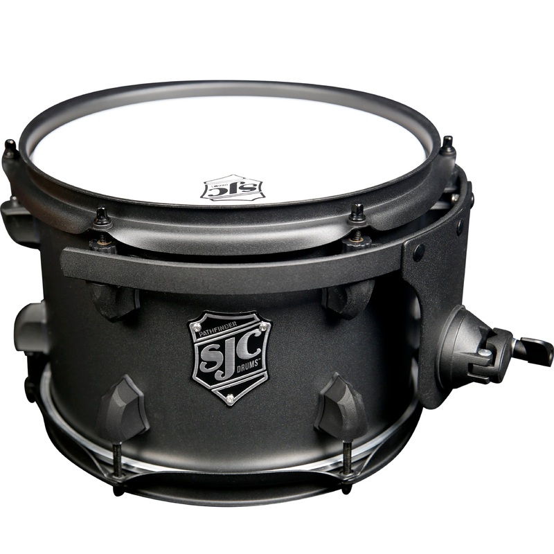 SJC Drums PFRT710FBGGW Pathfinder Series Rack Tom (Galaxy Grey Black) – 7″ x 10″