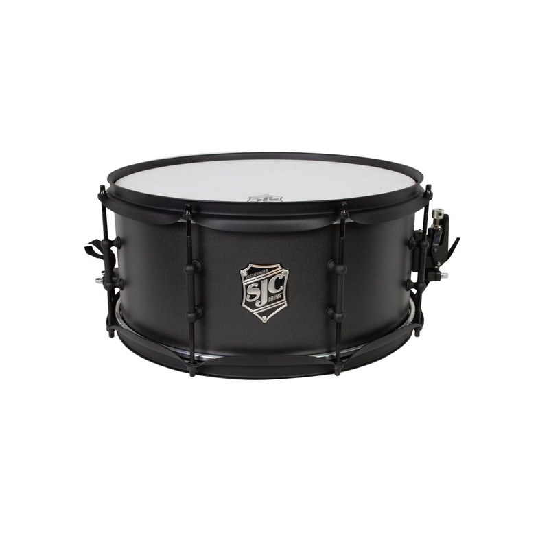 SJC Drums PFS6514FBGGW Pathfinder Series Snare Drum (Galaxy Grey Black) – 6.5″ x 14″