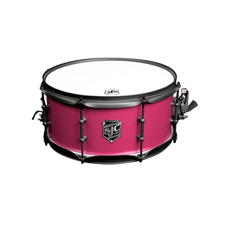 SJC Drums PFS6514FBMMWBJ Pathfinder Series Snare Drum (Mad Magenta Black) – 6.5″ x 14″