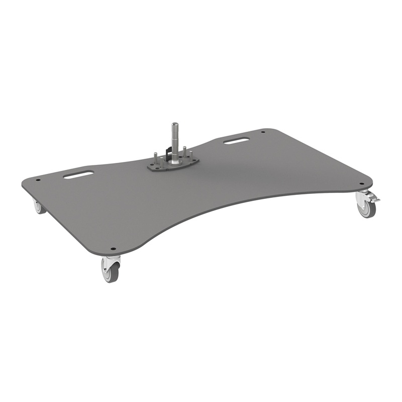 Theatrixx 063.1510 Wheeled Base Plate with pin – up to 65in or 60kg