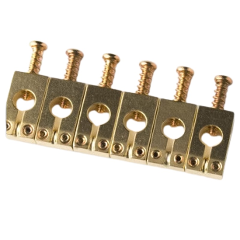 PRS Machined Tremolo Saddles Set Of 6 (Gold)