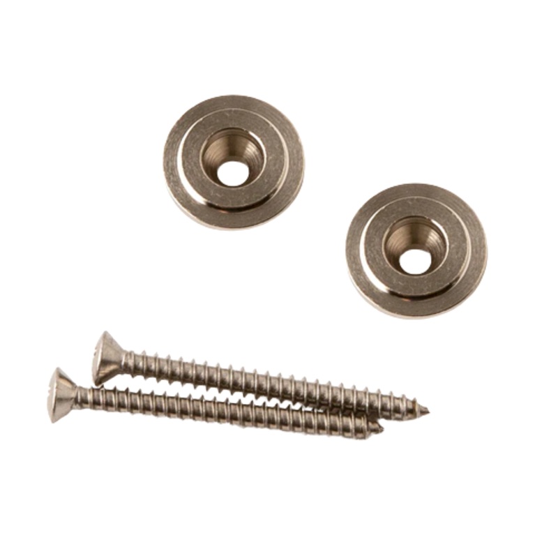 PRS Strap Button and Screw Set Of 2 (Nickel)