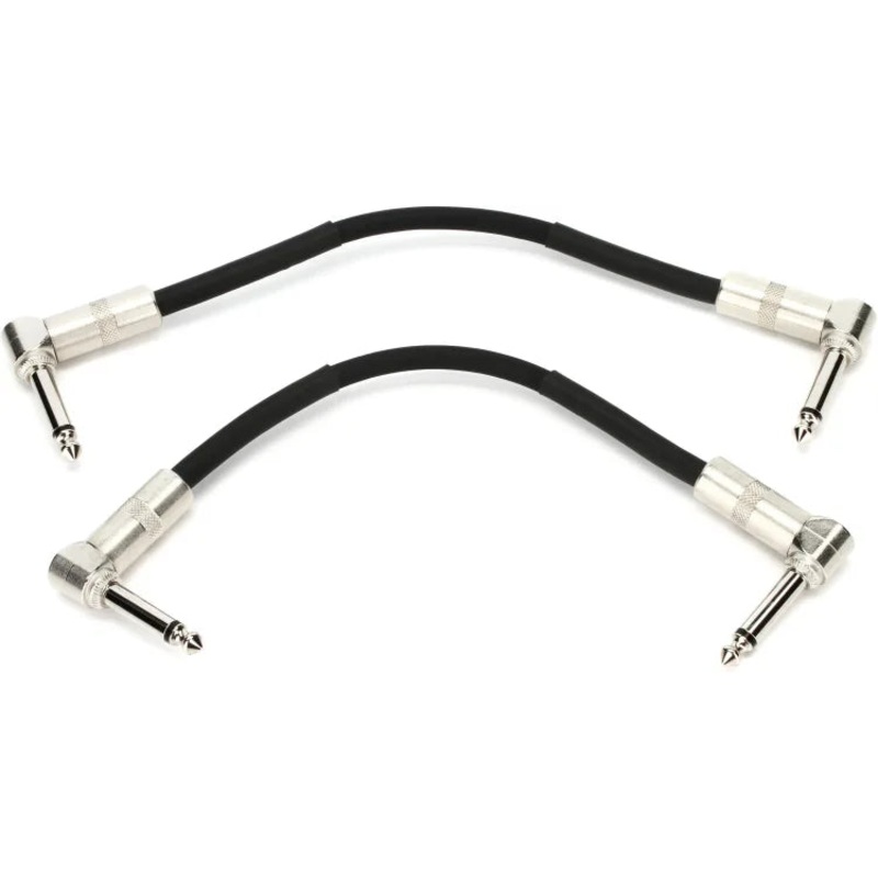 PRS Classic Right Angle to Right Angle Instrument Cable – 6 inch (2 Pack)