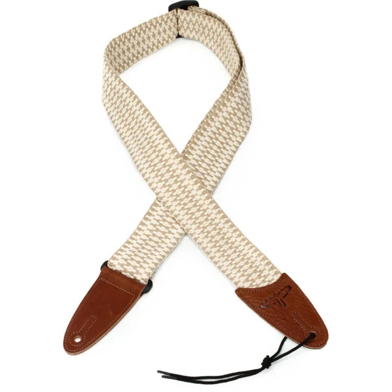 PRS Cotton Woven Guitar Strap (White/Brown)