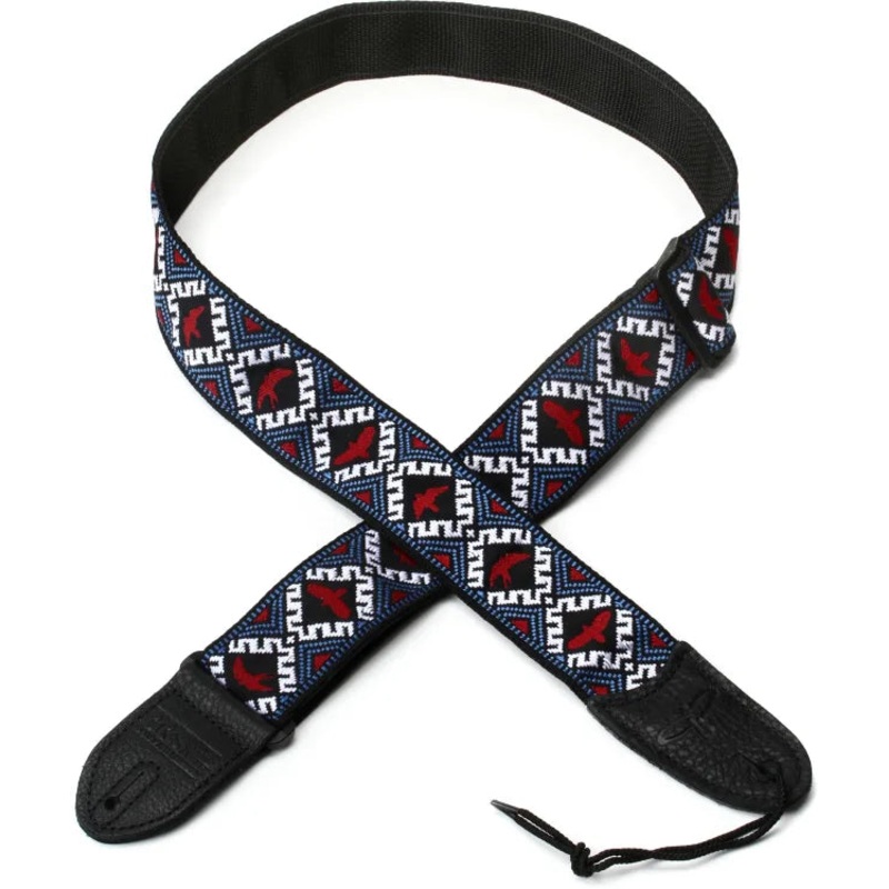 PRS Jacquard Hootenanny Style Guitar Strap (Red White & Blue Birds)