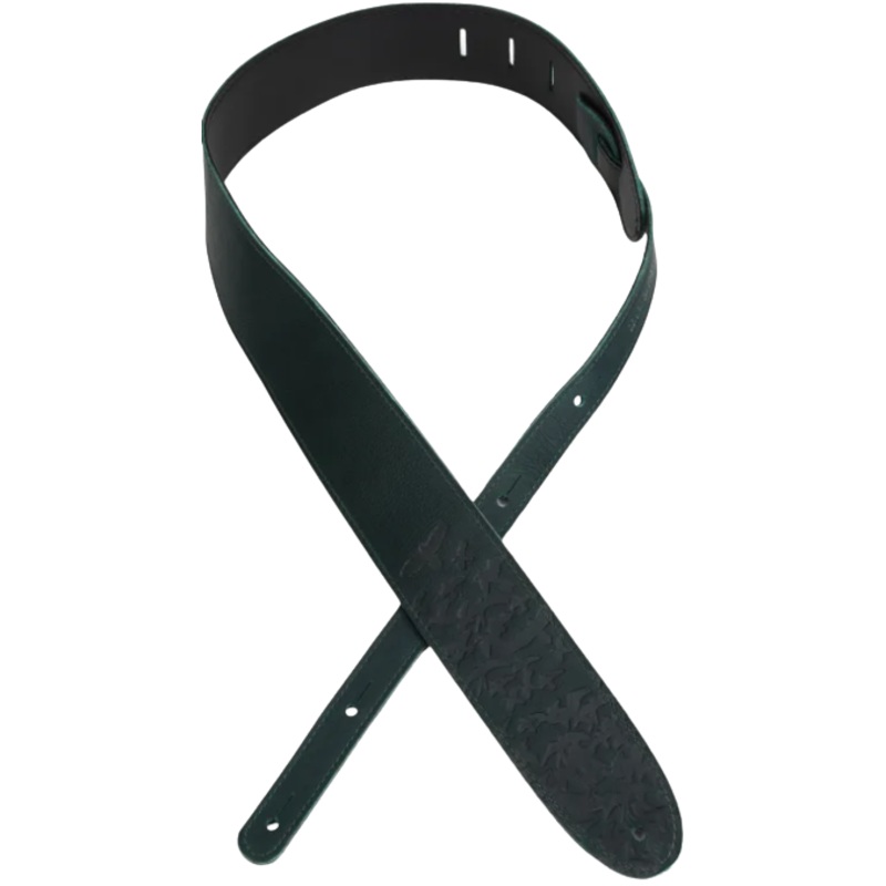 PRS Leather Bird Swarm Strap  2.5″ (Dark Green)