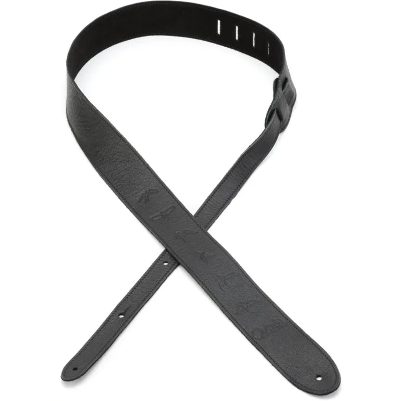 PRS Leather Strap Embossed Birds 2 (Black)