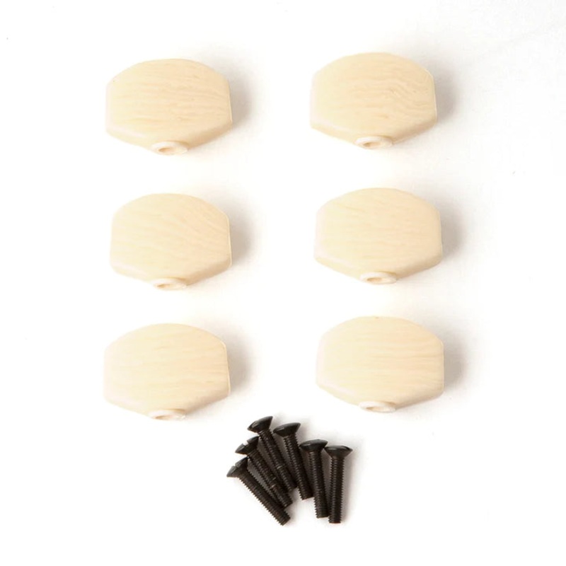 PRS Phase II/III Tuner Buttons – 6 Pack (Faux Bone)