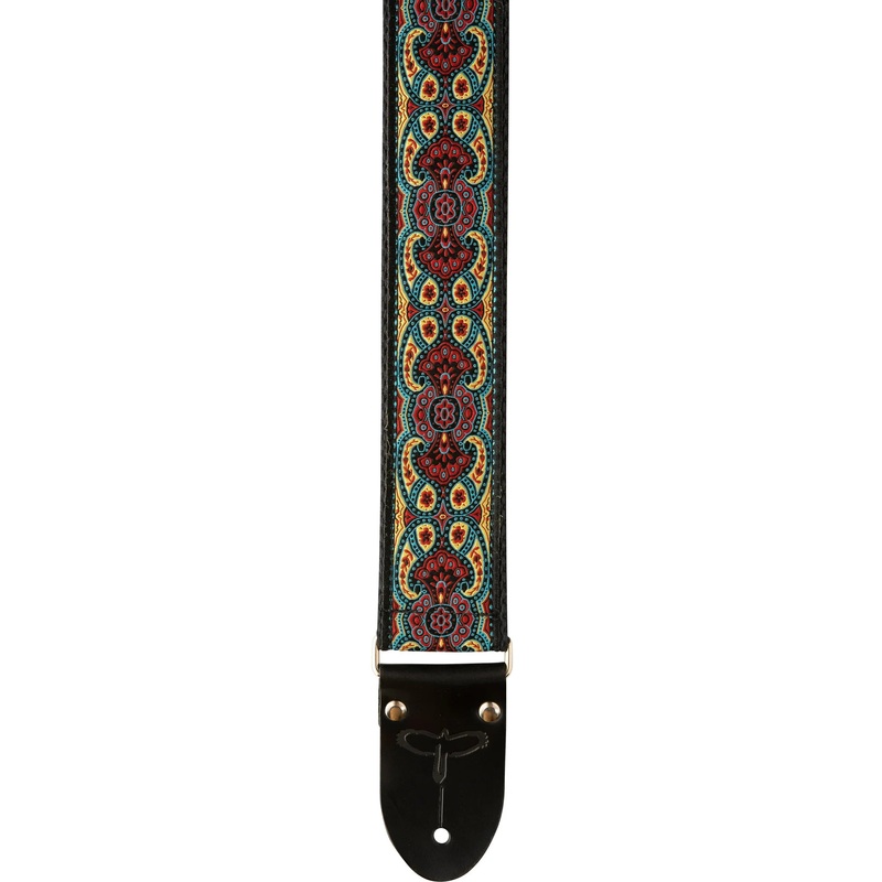 PRS Retro Deluxe Jacquard Guitar Strap 2″ (Black/Red)