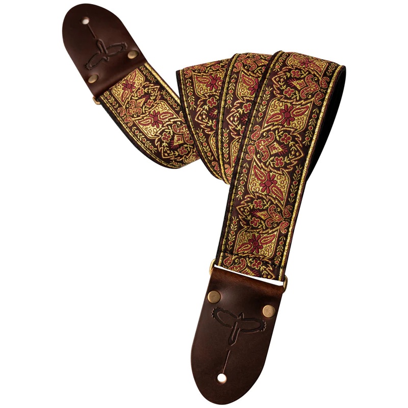 PRS Retro Deluxe Jacquard Guitar Strap 2″ (Burgundy)