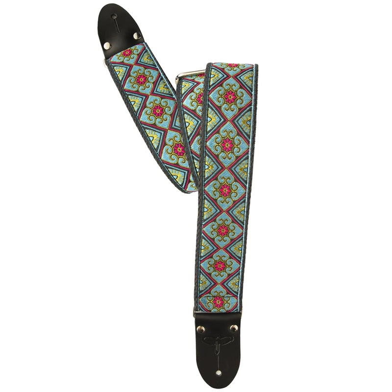 PRS Retro Deluxe Jacquard Guitar Strap 2″ (Teal)