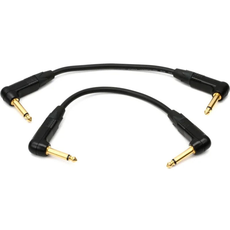 PRS Signature Right Angle to Right Angle Instrument Cable – 6 inch (2 Pack)