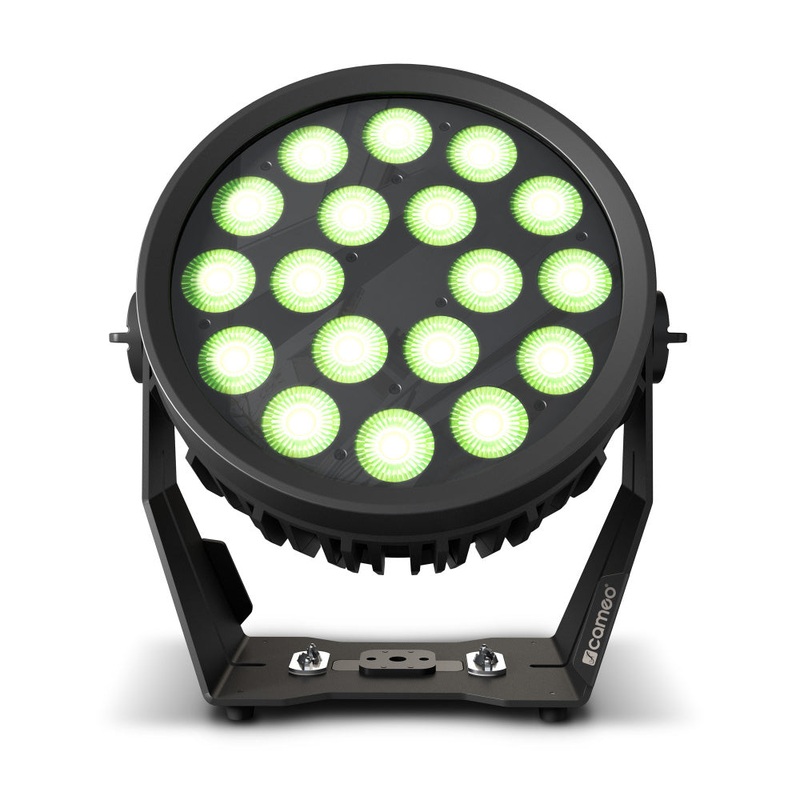 Cameo Pro CLPFLATPRO18G2 FLAT PRO 18 G2 Professional Outdoor 18 X 10W RGBWA LED PAR IP65 (Black)
