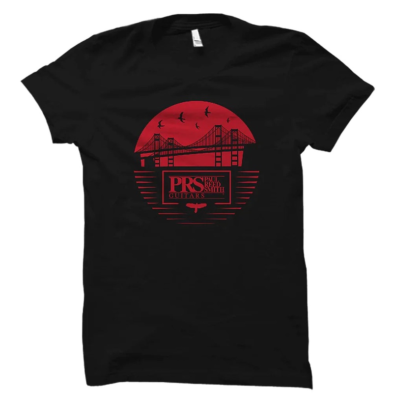 PRS Bay Bridge Tee Short Sleeve (Red/Black) – X Large