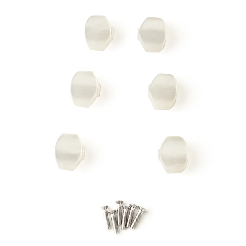 PRS S2 Plastic Tuner Buttons – Set of 6 (Pearloid)