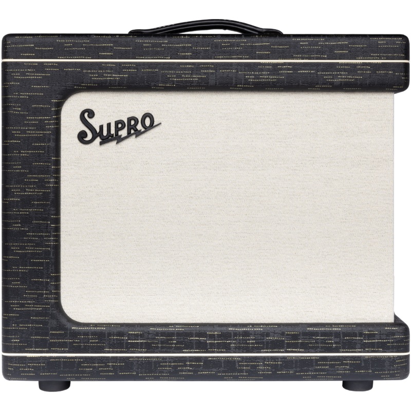 Supro 1620RCBLK Delegate Custom 1 x 12-inch 25-watt Tube Combo Amplifier (Black)