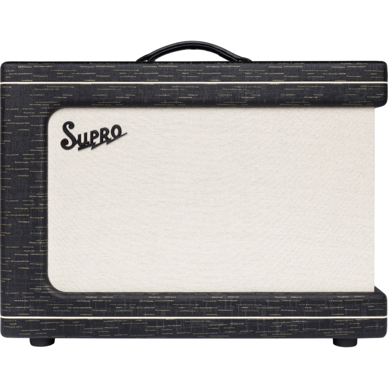 Supro 1630RCBLK Ambassador Custom 2 x 10-inch 50-watt Tube Combo Amplifier (Black)