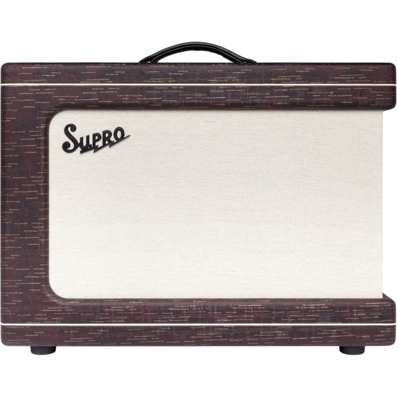 Supro 1630RCBUR Ambassador Custom 2 x 10-inch 50-watt Tube Combo Amplifier (Burgundy)