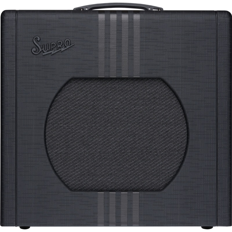 Supro 1822RBB Delta King 12 1 x 12-inch 15-watt Tube Combo Amp (Black and Black)