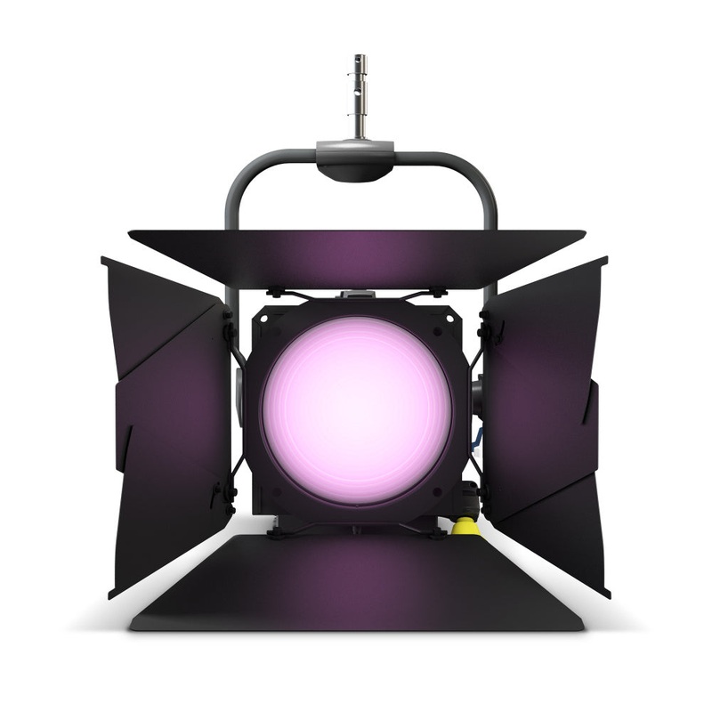 Cameo Pro CLF4FCPOIP Professional Pole-Operated IP65 Fresnel Full Color – Includes Barndoor and Gel Frame (RGBW)