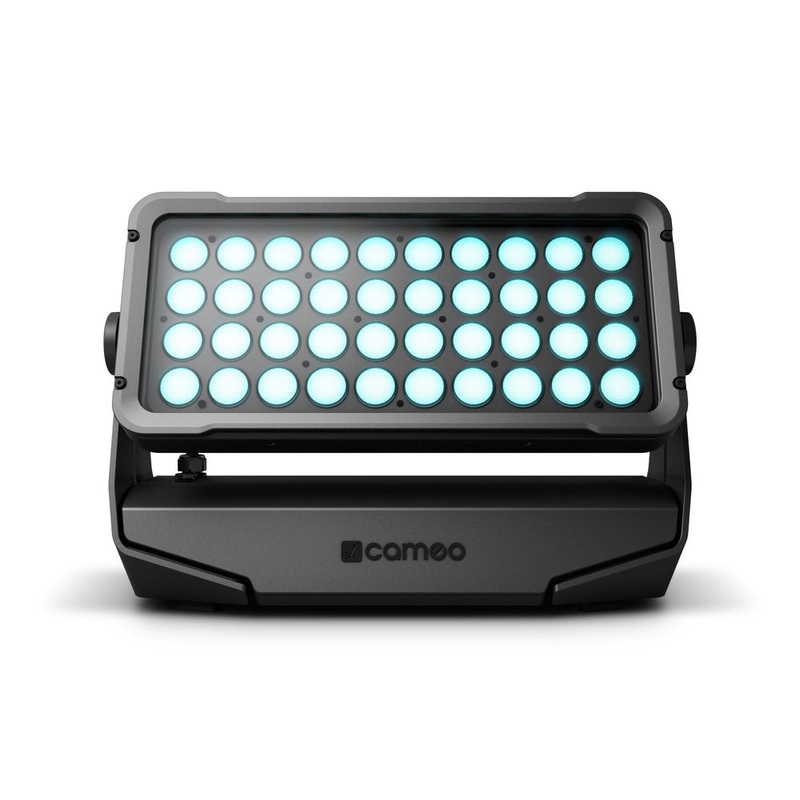 Cameo Pro ZENIT W600 Outdoor 40 X 15W RGBW LED Wash Light For Fixed Installation IP65 (Black)