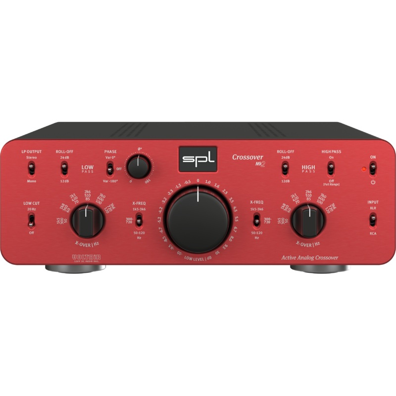 SPL CROSSOVER MK2 Active Analog 2-Way Crossover for Pro Audio & Hi-Fi Applications (Red)