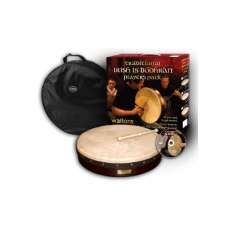 Waltons 10AWAL-P1900-415DB Bodhran Pack (Dark Brown) – 15″