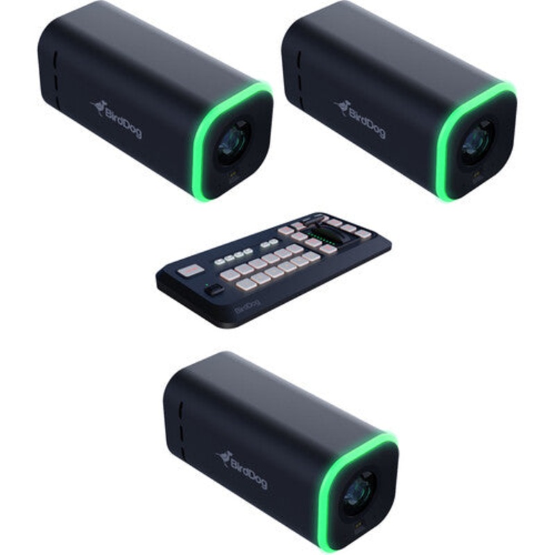 BirdDog MKLCOMBO-PR-B Maki Live 3-Camera Bundle with Control Surface
