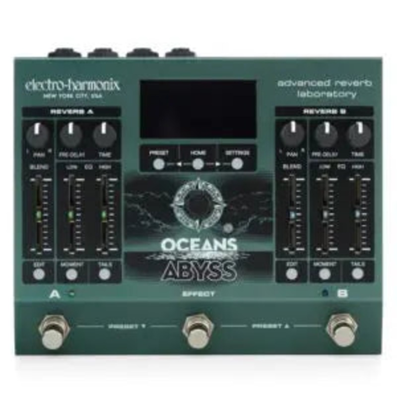 Electro-Harmonix OCEANS ABYSS Advanced Reverb Laboratory Pedal