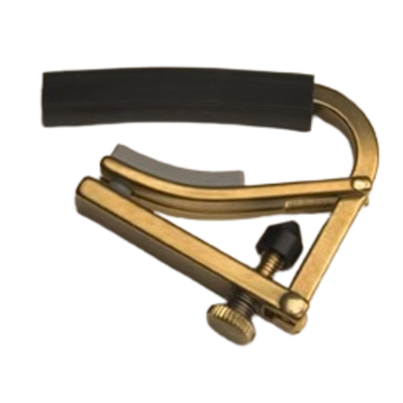 Shubb C4B Original Series Capo For 7.25 Radius Neck (Unplated Brass)
