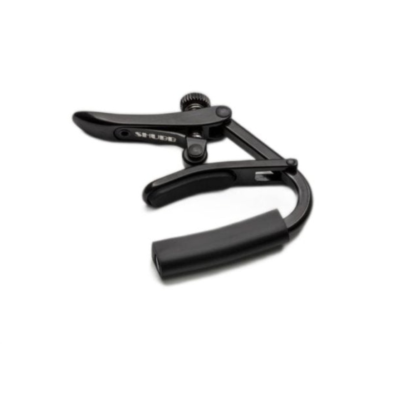 Shubb C5K-R Noir Series Capo For Banjo/Mandolin with Radiused Fretboard (Black Chrome)