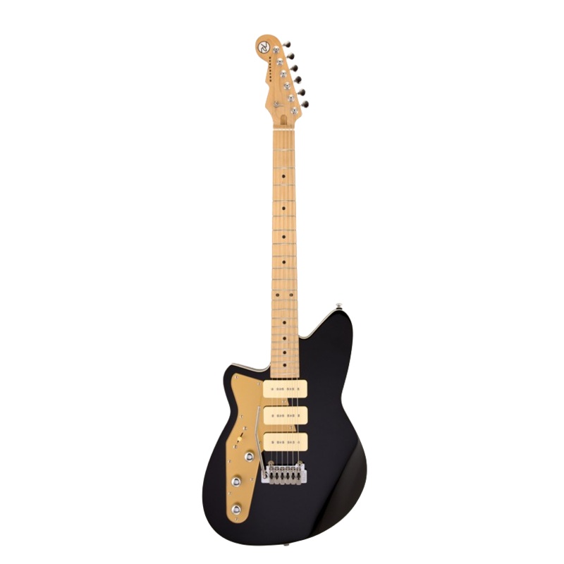 Reverend JETSTREAM 390 LH Left-Handed Electric Guitar (Midnight Black)