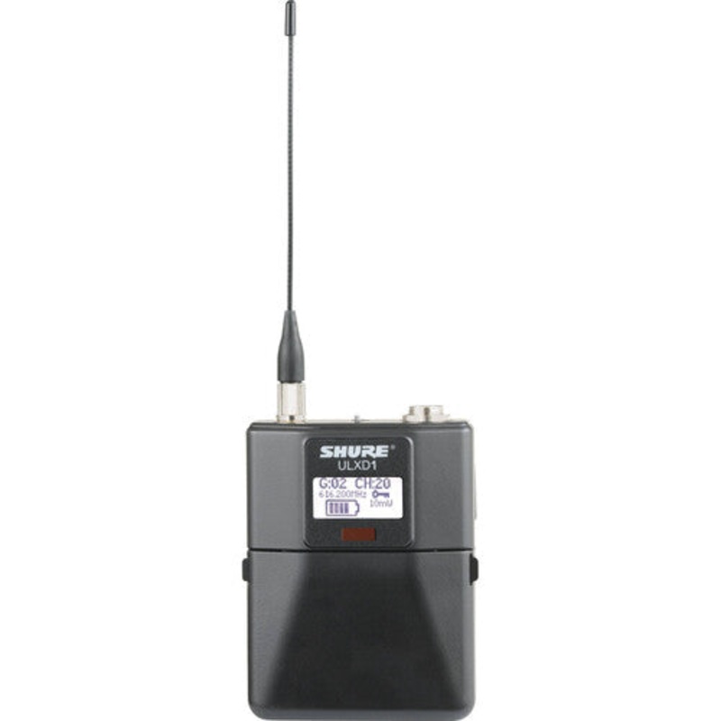 Shure ULXD1-G57 Digital Wireless Bodypack Transmitter With TA4M (G57: 470 to 608 MHz)