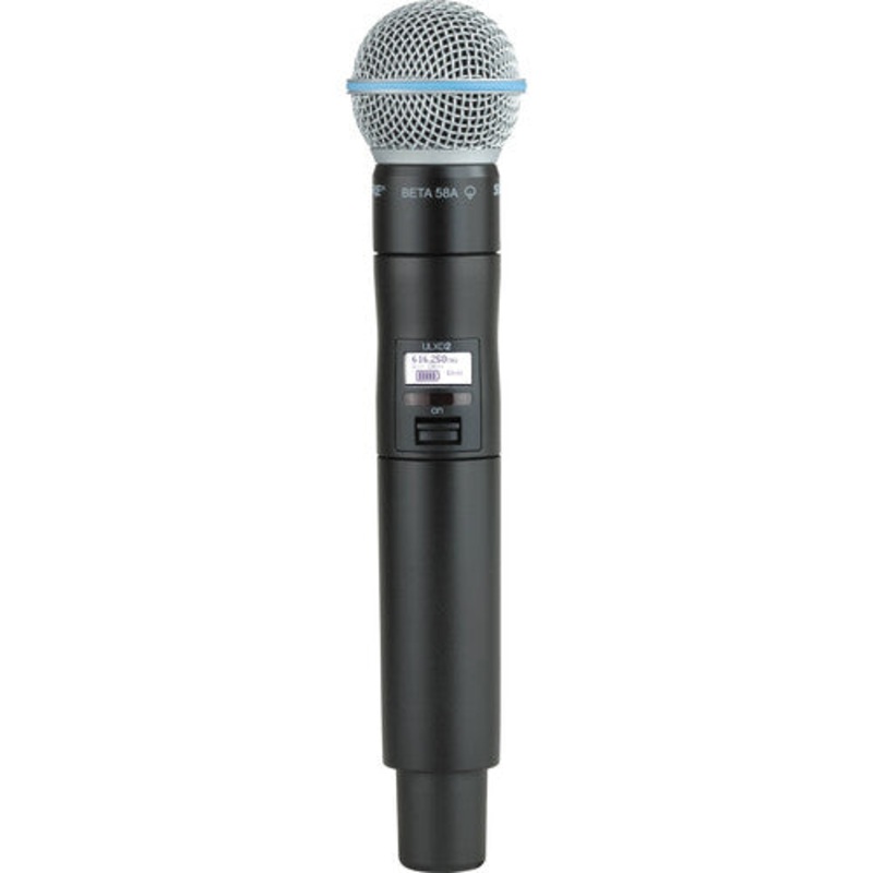 Shure ULXD2/B58-G57 Digital Handheld Wireless Microphone Transmitter With Beta 58A Capsule (G57: 470 to 608 MHz)