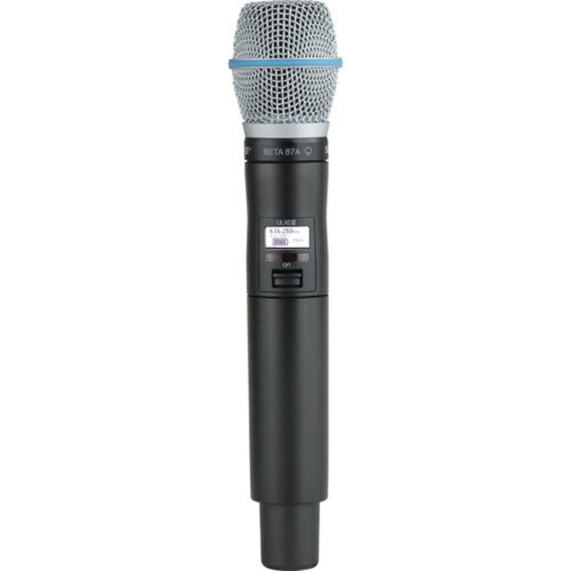 Shure ULXD2/B87A-G57 Digital Handheld Wireless Microphone Transmitter With Beta 87A Capsule (G57: 470 to 608 MHz)